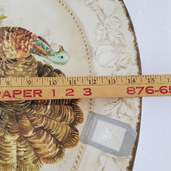 Thanksgiving Melamine Platter Farmhouse Rachel Ashwell 14x18 Retro Holiday New - Picture 8 of 10